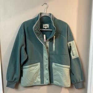 NWT Madewell MWL Sherpa Fleece Snap Front Jacket
